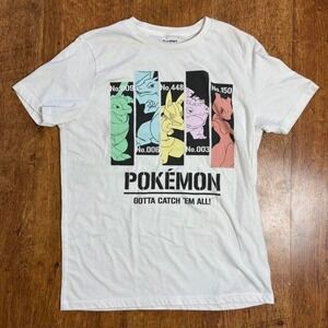 Old Navy Pokémon white t-shirt with flaws shown in photos